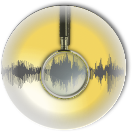 podcast evidence analysis icon